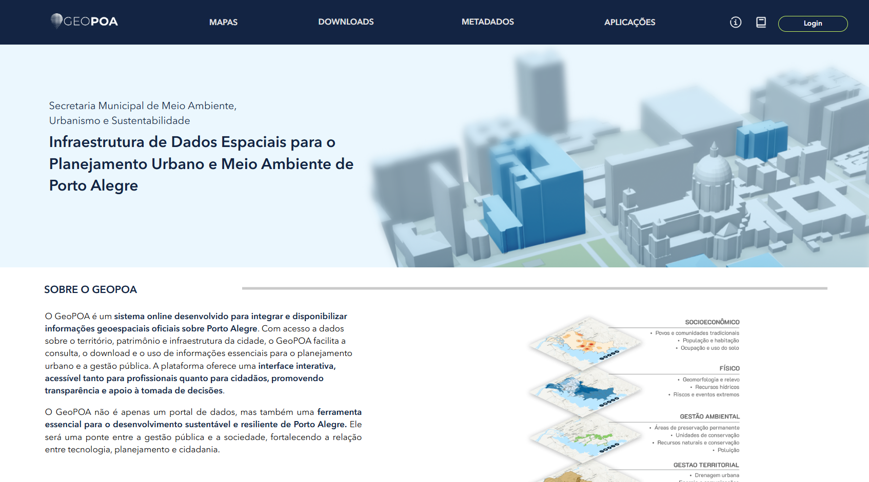 Concepção da IDE PLUMA/GEOPOA com criação de Termo de Referência para sua construção